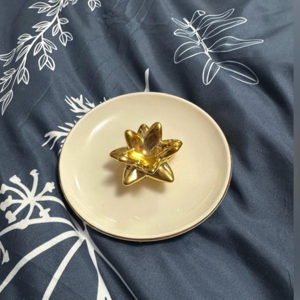 Gold Star Decorative Jewelry Dish